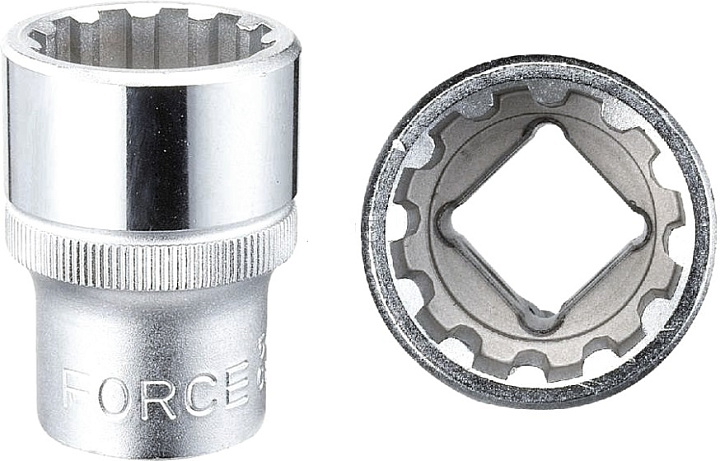 Головка 1/2" 17мм х 38мм Spline FORCE 