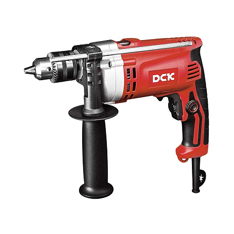 Дрель DCK KZJ05-13 (710Вт, ударная, усиленный редуктор, ЗВП)
