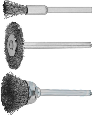 Набор щетки из нерж. стали для гравера 3пр Stayer