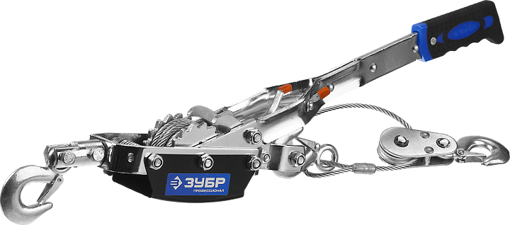Лебедка рычажная тросовая ЗУБР 43105-4-K ПРОФЕССИОНАЛ 4 т, 3 м, в сумке