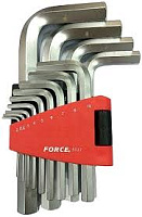 Набор ключей шестигранных 2,0-19мм 13пр FORCE