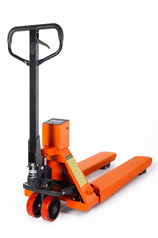 Тележка гидравлическая с весами 2000кг, 1150х550 TOR CBY.CW2 полиуретановые колеса