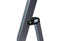 Стремянка  8 ступеней (1,70м) алюминиевая, лоток, крюк, анодиров. покрытие, степени 125мм MONTO Securo (гарантия 5 лет)