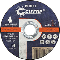 Круг отрезной 125х1,2х22 CUTOP Profi мет.+нерж.
