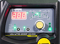 Аппарат аргонодуговой сварки КЕДР UltraTIG-200P AC/DC (с горелкой) подключение педали