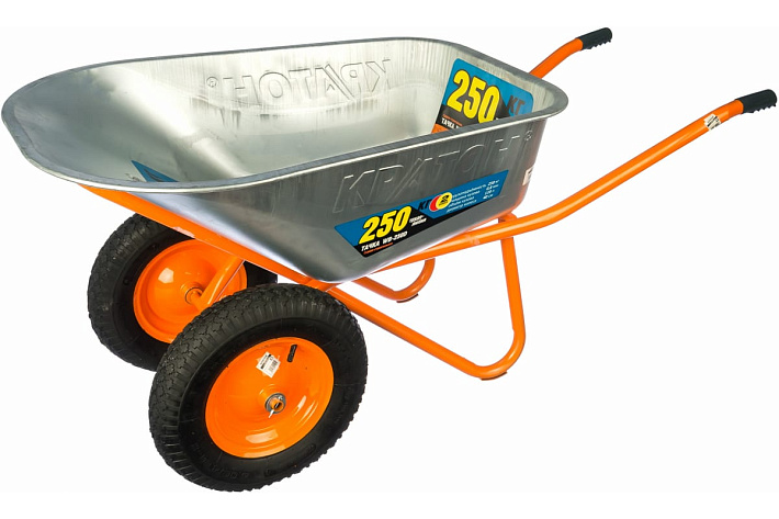 Тачка двухколесная 250кг/110л КРАТОН WB-250DR