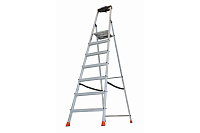 Стремянка  7 ступеней (1,50м) алюминиевая, лоток, крюк, ступени 80мм MONTO Safety (гарантия 5 лет)