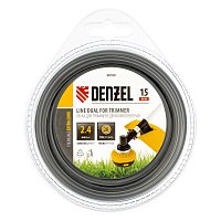 Леска 2,4мм х 15,0м круг двухкомпонентный Denzel EXTRA CORD блистер