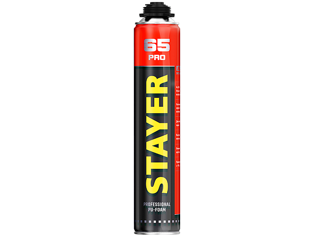 Пена монтажная пистолетная всесезонная 800мл  STAYER PRO 65