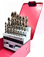 Набор сверл 25шт (2-13мм) HSS-TiN Профоснастка