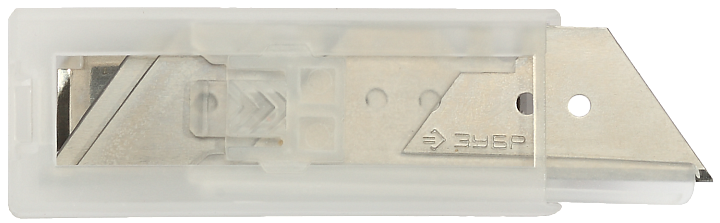 Лезвия трапециевидные 18мм тип А24 ЗУБР ПРОФЕССИОНАЛ 5шт, двойная заточка