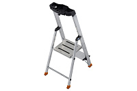 Стремянка  2 ступени (0,40м) алюминиевая, лоток, крюк, ступени 125мм MONTO Sepuro (гарантия 5 лет)