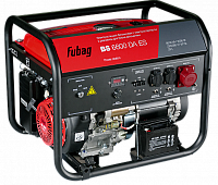 Электростанция бензиновая    5,6 кВт FUBAG BS 6600 DA ES (220/380V,бак 25л.), эл.старт., конек.под б
