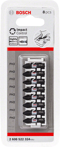 Бита ударная PH2 x 25мм BOSCH Impact Control