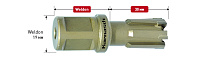Сверло корончатое  d-38мм, L-30мм (Weldon 19, Rail-Line)