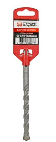 Бур SDS-plus 12 х 160/100мм 2 резца STRONG
