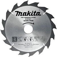 Диск по дереву 185х16х30/20 Makita STANDARD 18°
