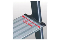 Стремянка  5 ступеней (1,05м) алюминиевая, лоток, крюк, анодиров. покрытие, степени 125мм MONTO Securo (гарантия 5 лет)