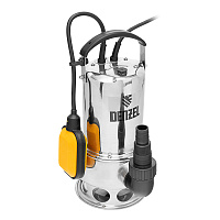 Насос погружной дренажный Denzel DPL800X (800Вт, 220В, 16500л/ч, подъем 7м, для грязной воды)