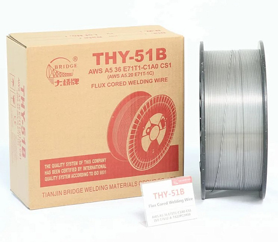 Проволока порошковая 1,0мм (1кг) E71-T (THY-51B) BRIDGE