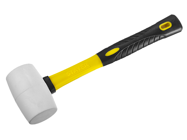 Киянка  680гр белая резина STAYER PROFESSIONAL фиберглассовая ручка