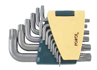 Набор ключей TORX Г-образн.Т6-Т60 15 предм. FORCE