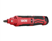 Гравер аккумуляторный DCK KDSJ10 (12В, 2х2Ач, ЗУ,цанга 3,2мм)