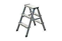 Стремянка двухсторонняя 2х3 ступеней (0,65м) MONTO Dopplo (гарантия 5 лет)