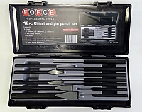 Набор выколоток и зубил 12пр FORCE в кейсе