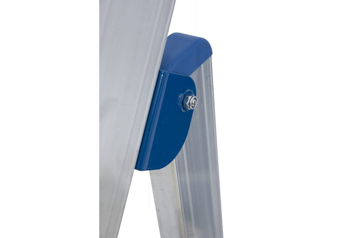 Стремянка  5 ступеней (1,20м) алюминиевая, лоток, крюк STABILO (гарантия 10 лет)