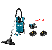 Пылесос аккумуляторный   2,0л,  36В Makita DVC261 (2х5Ач, ЗУ, сух.) б/щ