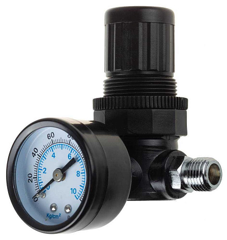Регулятор давления без фильтра, с манометром 1/4", 10 Бар KRAFTOOL