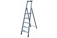 Стремянка  5 ступеней (1,05м) алюминиевая, лоток, крюк, анодиров. покрытие, ступени 80мм MONTO SePro S (гарантия 5 лет)