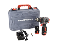 Дрель аккумуляторная 16В,  40Нм ProfiPower BL-161 (2х2Ач, ЗУ, кейс) ударный, б/щ НОВИНКА (кор5)