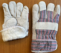 Перчатки АНГАРА ЗИМА (комбинированые спилковые)