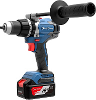 Дрель аккумуляторная 120Нм, 20В (2х5,0Ач, ЗУ, кейс, рукоятка, ударная, б/щ) DongCheng DCJZ03-13(TYPE