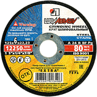круг зачистной 125х6х22