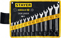 Набор ключей комбинированных  6-22мм (12шт) STAYER HERCULES в тканевой скрутке