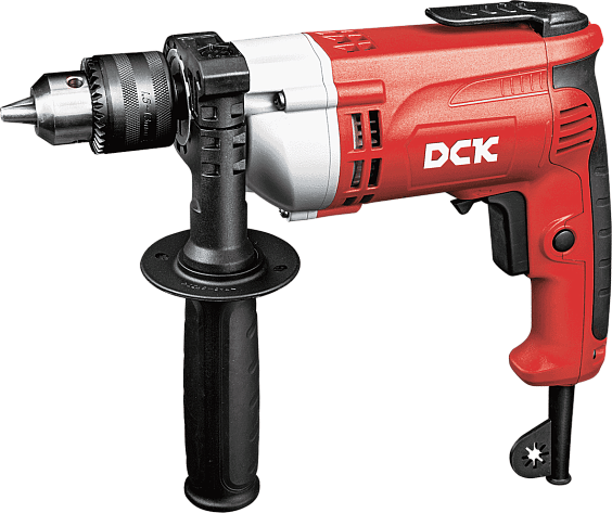 Дрель DCK KJZ07-13 (710Вт, усиленный редуктор, ЗВП)
