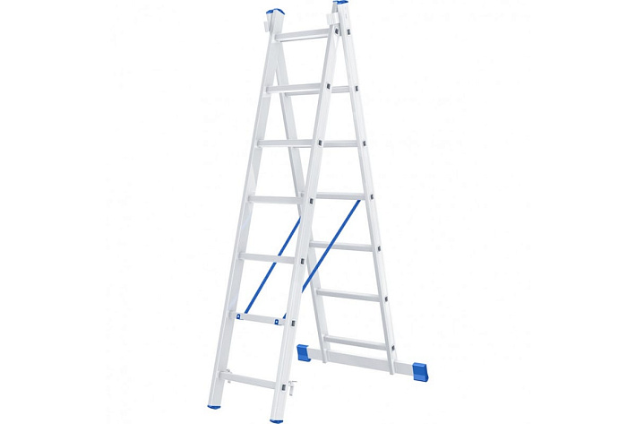 Лестница двухсекционная 2 х 7 ступеней Сибртех