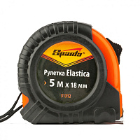 Рулетка  5 м х 18 мм, обрезиненный корпус Elastica SPARTA