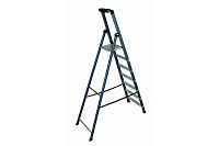 Стремянка  7 ступеней (1,50м) алюминиевая, лоток, крюк, анодиров. покрытие, степени 80мм MONTO SePro S (гарантия 5 лет)