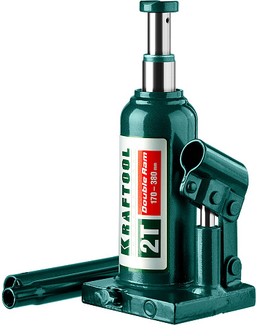 Домкрат гидрав. бутыл.   2т (170-380мм) KRAFTOOL DOUBLE RAM двухштоковый 
