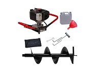 Мотобур до 200мм, 2,5л.с. ADA GroundDrill-5 + шнек 200х800мм (2Т)