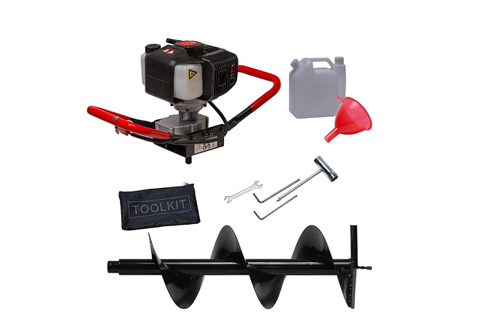 Мотобур до 200мм, 2,5л.с. ADA GroundDrill-5 + шнек 200х800мм (2Т)