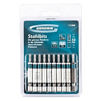 Набор бит Torx15 х 50, сталь S2, 10 шт. Gross