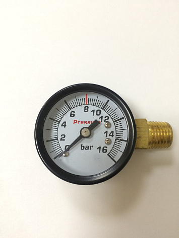 Манометр воздух 16 Бар, 1/4, ф40 FUBAG