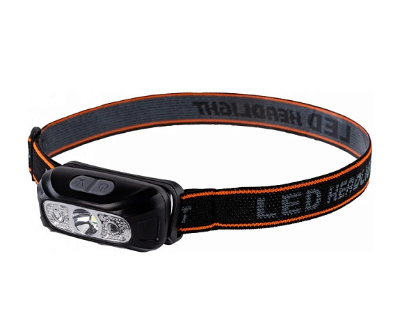 Фонарь налобный аккумуляторный 10Вт COB+LED, сенсор, налобный ремень, TypeC SMARTBUY SBF-HL049