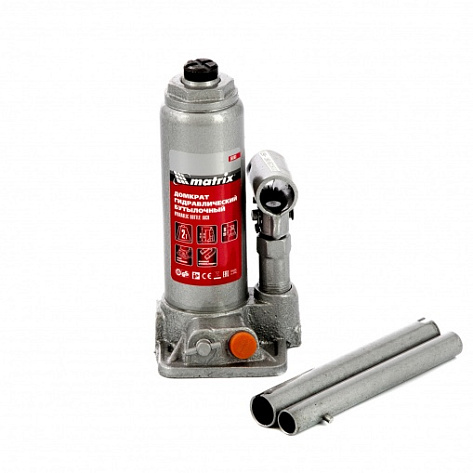 Домкрат гидрав. бутыл.   2т (181-345мм) MATRIX (Сталь коррозийностойкая)