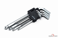 Набор ключей шестигранных 1,5-10мм 9пр СЕРВИС КЛЮЧ удлиненные с шаром